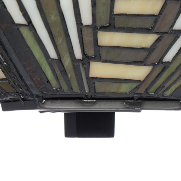 -style Frank Lloyd Wright Mission Ceiling Lamp