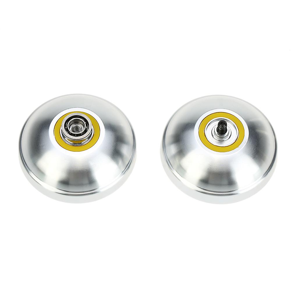 Professional Magic Yoyo T6 Rainbow Aluminum Alloy Metal Yoyo 8 Ball Kk Bearing With String For Kids Silver