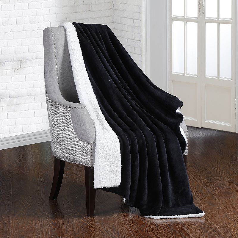 Dream Lab Soft Sherpa Reversible 15-lb. Weighted Blanket and Washable Cover