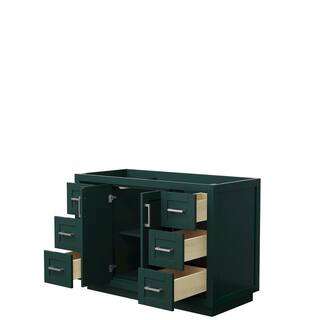 Wyndham Collection Miranda 47.25 in. W x 21.75 in. D x 33 in. H Single Bath Vanity Cabinet without Top in Green WCF292948SGECXSXXMXX