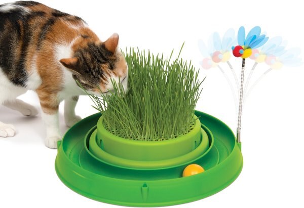 Catit Play Interactive Grass Circuit Ball Cat Toy