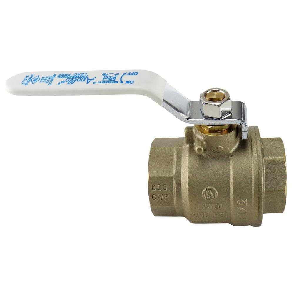 Apollo 1-12 in. Lead Free Brass FNPT x FNPT Full-Port Ball Valve 94ALF10701A