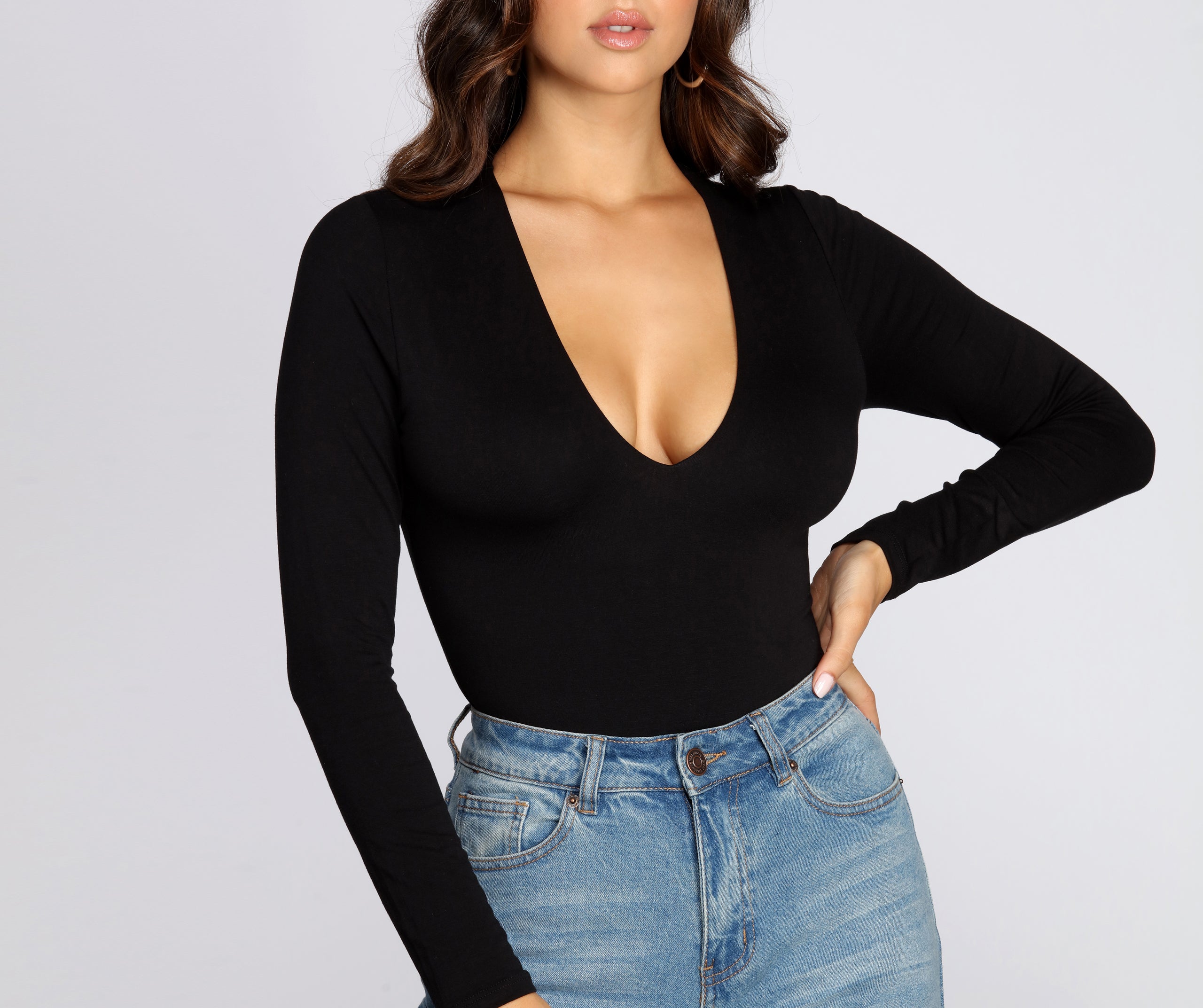 Long Sleeve Knit Bodysuit