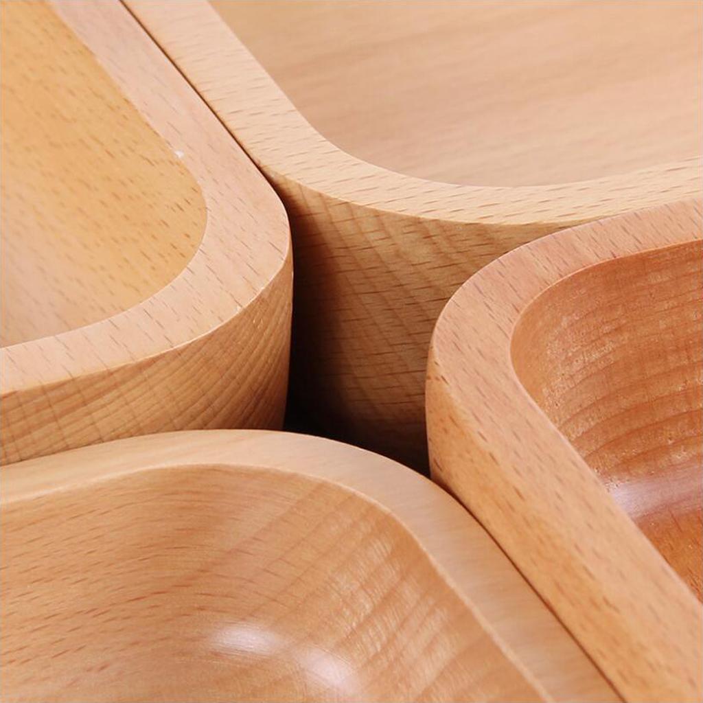 5 / 6 / 7 / 8 inch Wood Soup Bowl / Salad Fruit Handmade Bowls， Light S