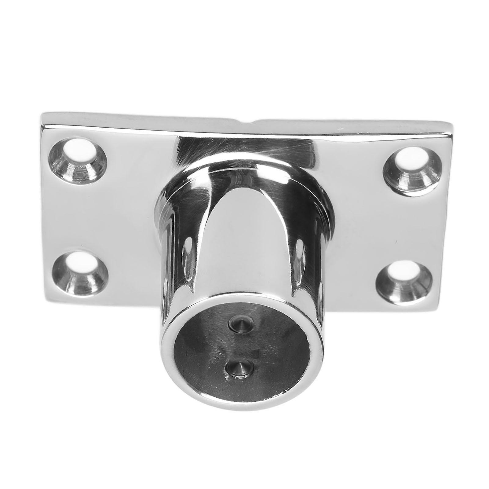 Boat Tube Base Rectangular Hand Rail Handrail Fitting Stainless Steel 1in For Ship