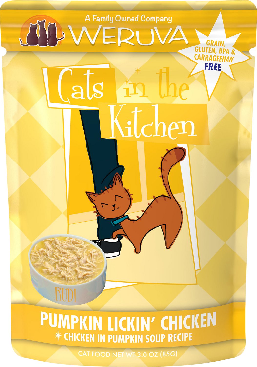 Weruva Cats In The Kitchen Pumpkin Lickin' Chicken In Pumpkin Soup Rec