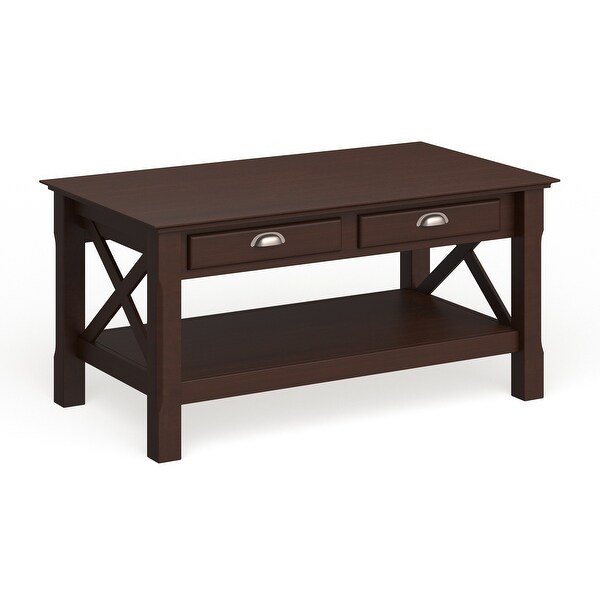 Porch and Den Melwood X-design 2-drawer Coffee Table