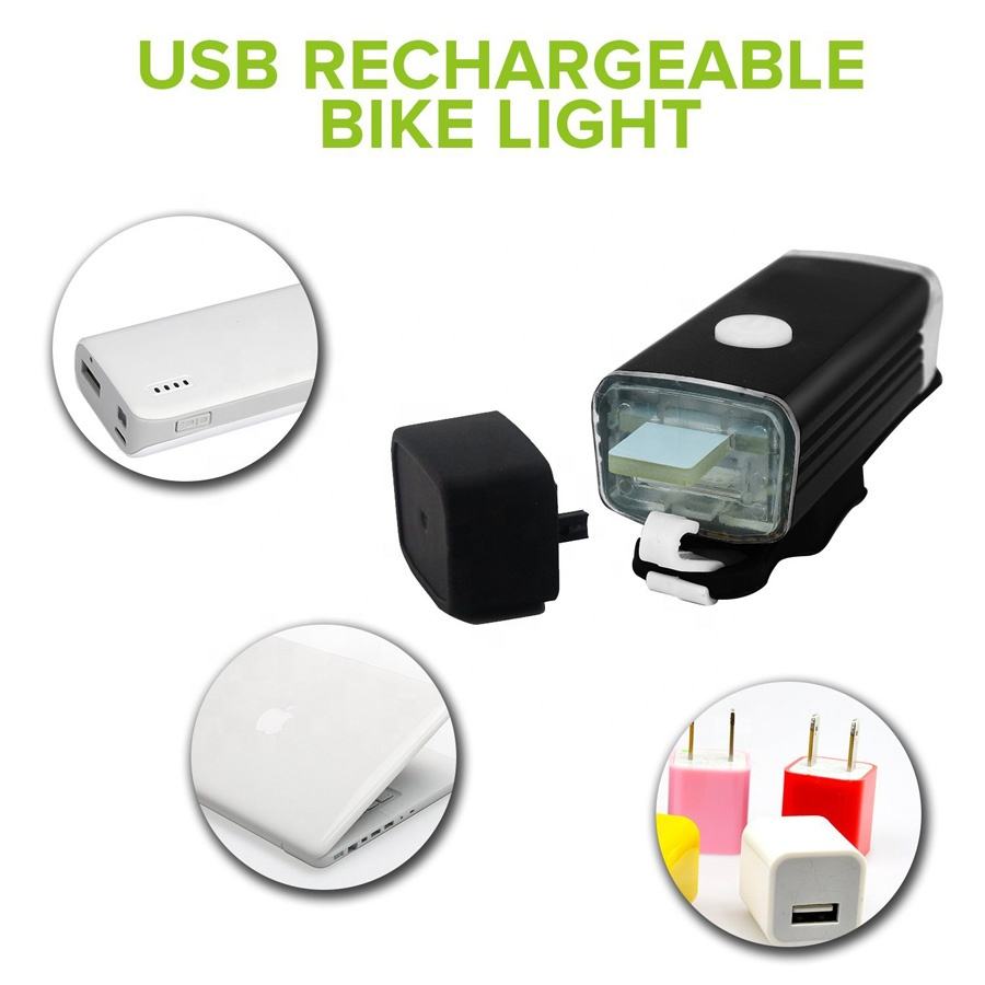 Anti glare bike front light 800 mAh usb rechargeable bike light waterproof cycling led lights bicycle headlight