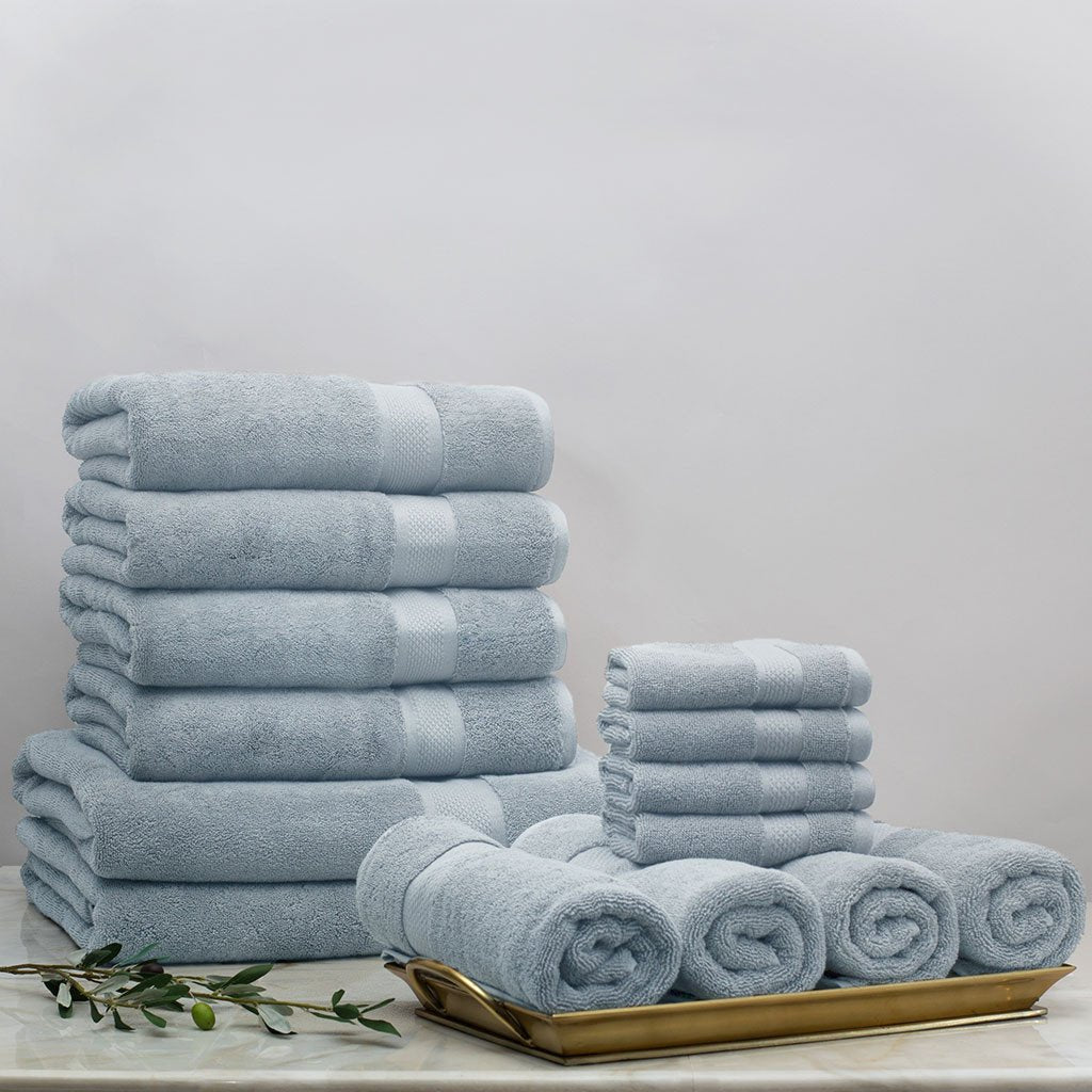 Classic Blue Towel Resort Bundle (4 Wash + 4 Hand + 4 Bath Towels + 2 Bath Sheets)