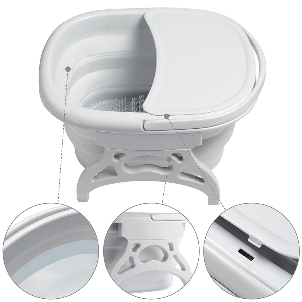 Yescom Collapsible Foot Soaking Tub Spa Bucket with Cover