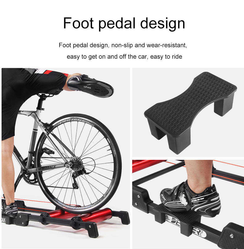 indoor Cycle Riding Bicycle Home Roller Trainer Aluminum oy Foldable Fitness Exercise Training Bike Roller Trainer