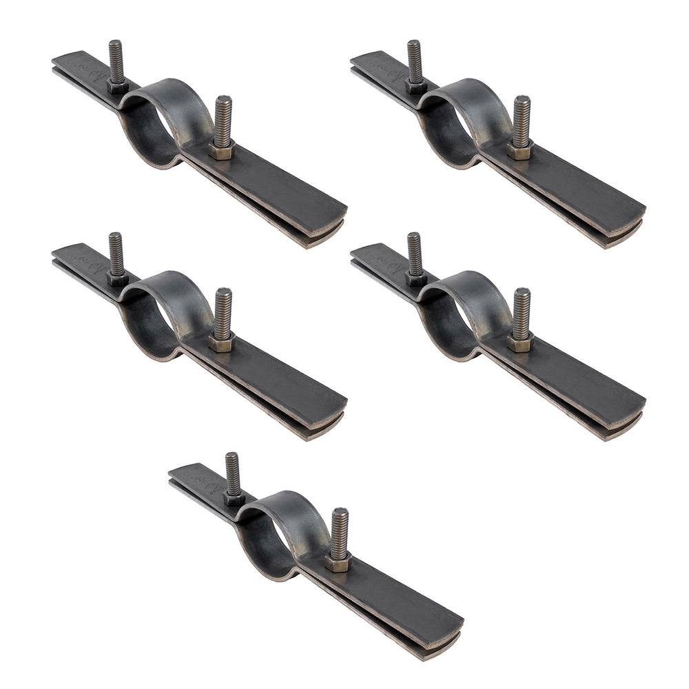 The Plumber's Choice 4 in. Riser Clamp in Uncoated Steel (5-Pack) 04CLRSPL-5