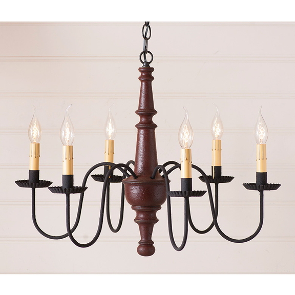 Irvin's Tinware 9156TPLR Harrison Wood Chandelier ...