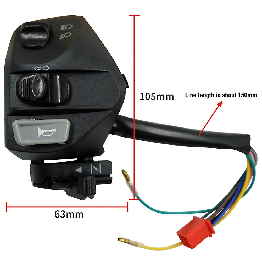 Motorcycle Handlebar Switch 1 Pair Universal Motorbike Left Right Handlebar Horn Turn Signal Light Start Control Switch For Yamaha Mio Lc135