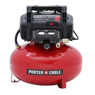 Porter-Cable 6 Gal. 150 PSI Portable Electric Air Compressor 18-Gauge Brad Nailer and 23-Gauge 1-38 in. Pin Nailer PCFP12236PIN138