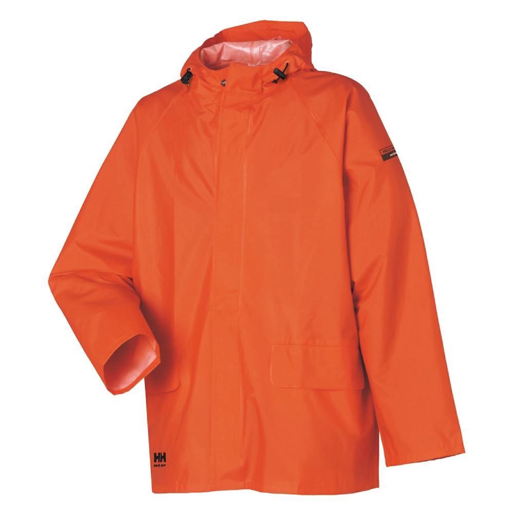 Helly Hansen Mandal Rain Jacket Polyester Dark Orange Small ;