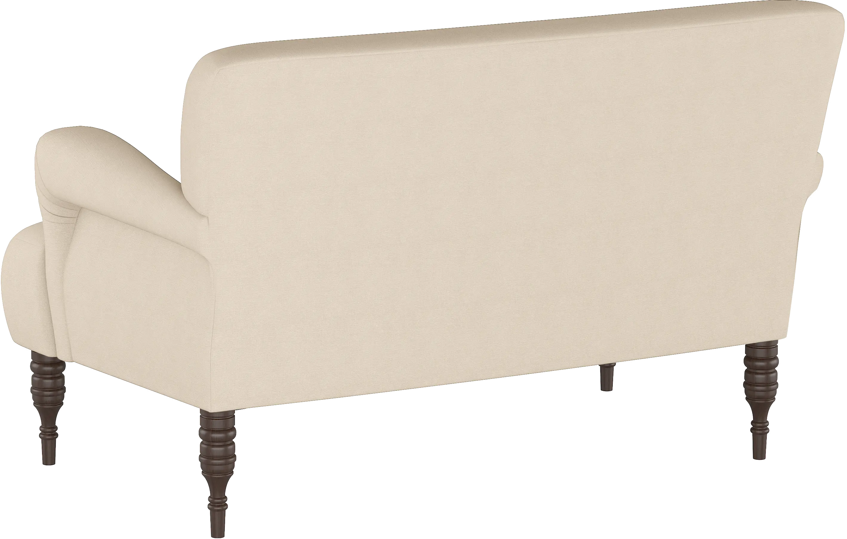 Clara Linen Tan Settee - Skyline Furniture