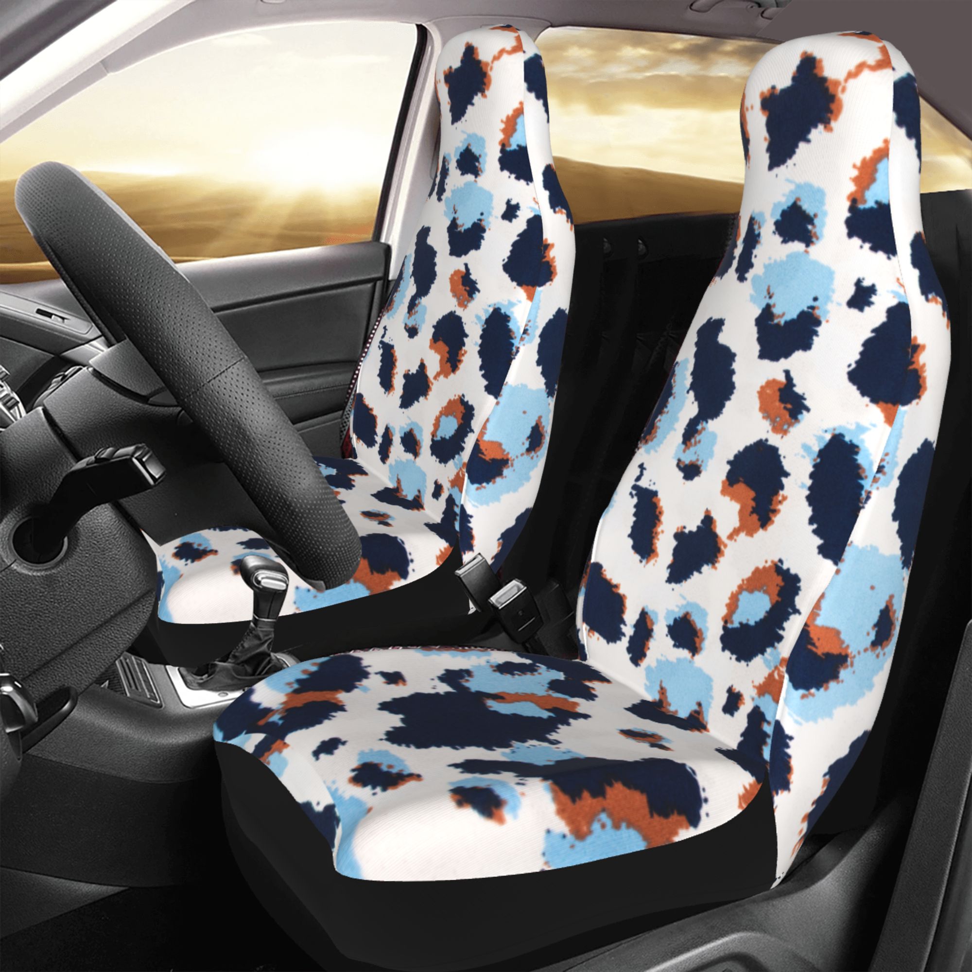 ZICANCN Car Seat Cover Watercolor Abstract Pattern Car Front Seat Covers Protectors ， Automotive Seat Covers for Cars Trucks Suv