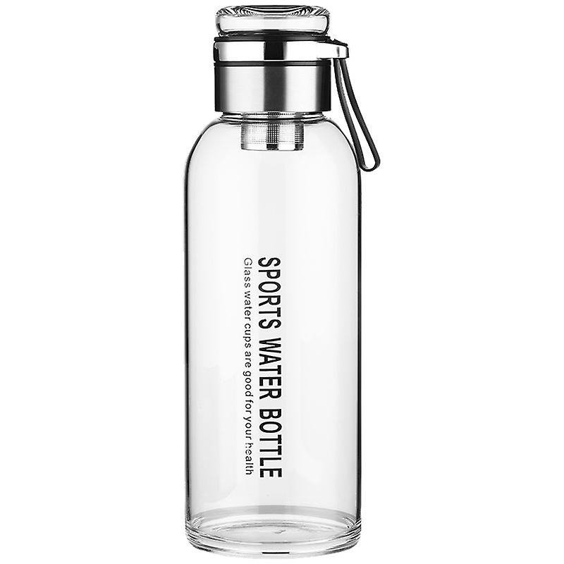 Glass Water Bottle With Strap Sport Water Bottle Outdoor Travel Portable Leakproof Drinkware Stainless Steel Water Bottle