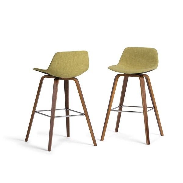 WYNDENHALL Cacey Mid Century Modern Bentwood Counter Height Stool (Set of 2) - 20.7'' x 21.1'' x 36.6