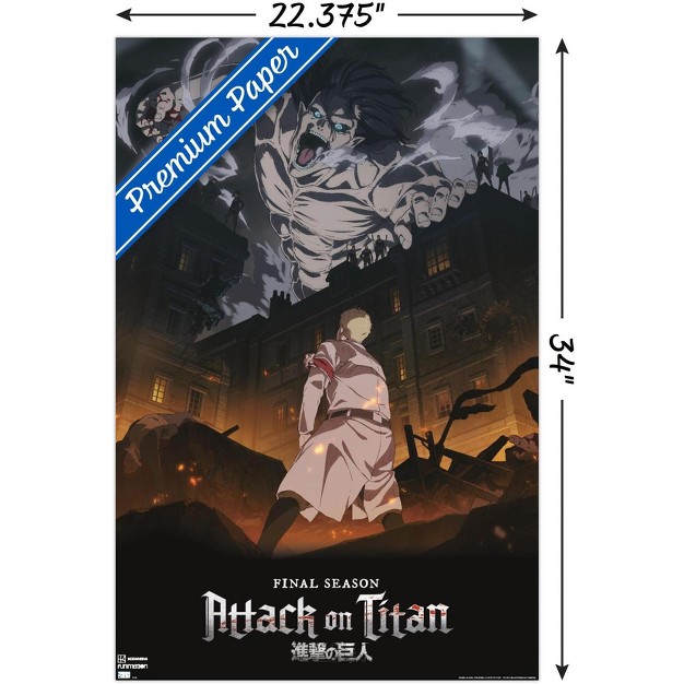 Trends International Attack On Titan Season 4 Key Visual 1 Unframed Wall Poster Prints