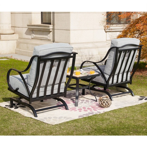 3pc Steel Patio Seating Sets Lokatse