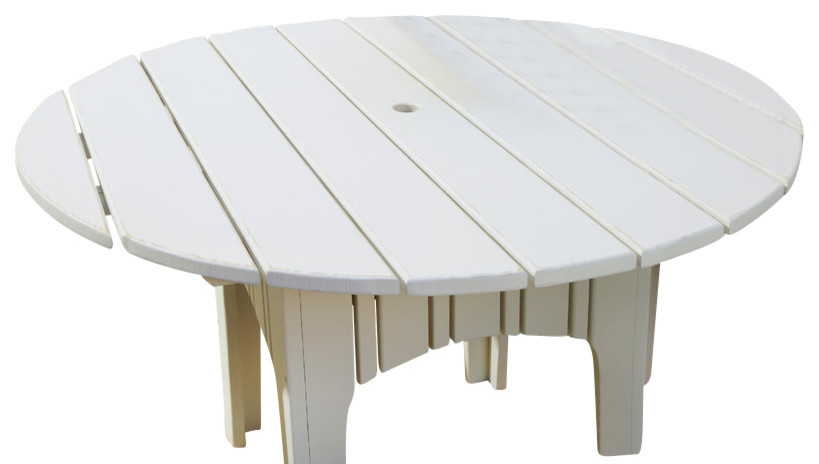 Carolina Preserves 48 quotRound Dining Table  Natural   Contemporary   Outdoor Dining Tables   by uwharrie chair  Houzz