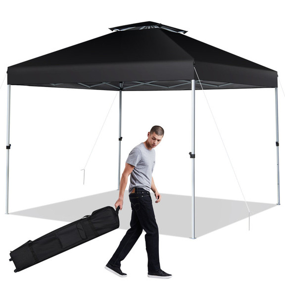 Costway 64257139 2 Tier 10 x 10 Feet Pop up Canopy...