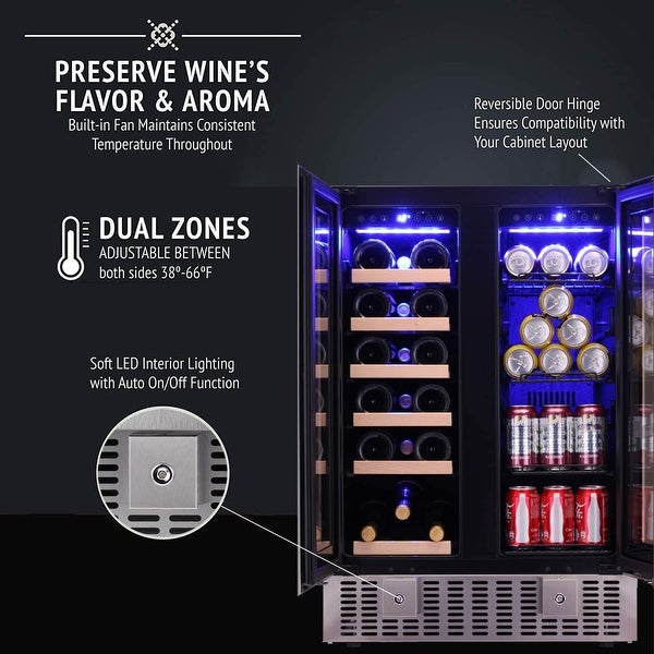 Wine Cooler Beverage Refrigerator Beer Mini Fridge