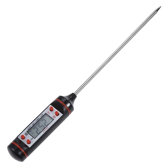 1pcs Meat Thermometer Digital BBQ Thermometer Electronic Cooking Food Thermometer Probe Water Milk Kitchen Oven Thermometer Tools