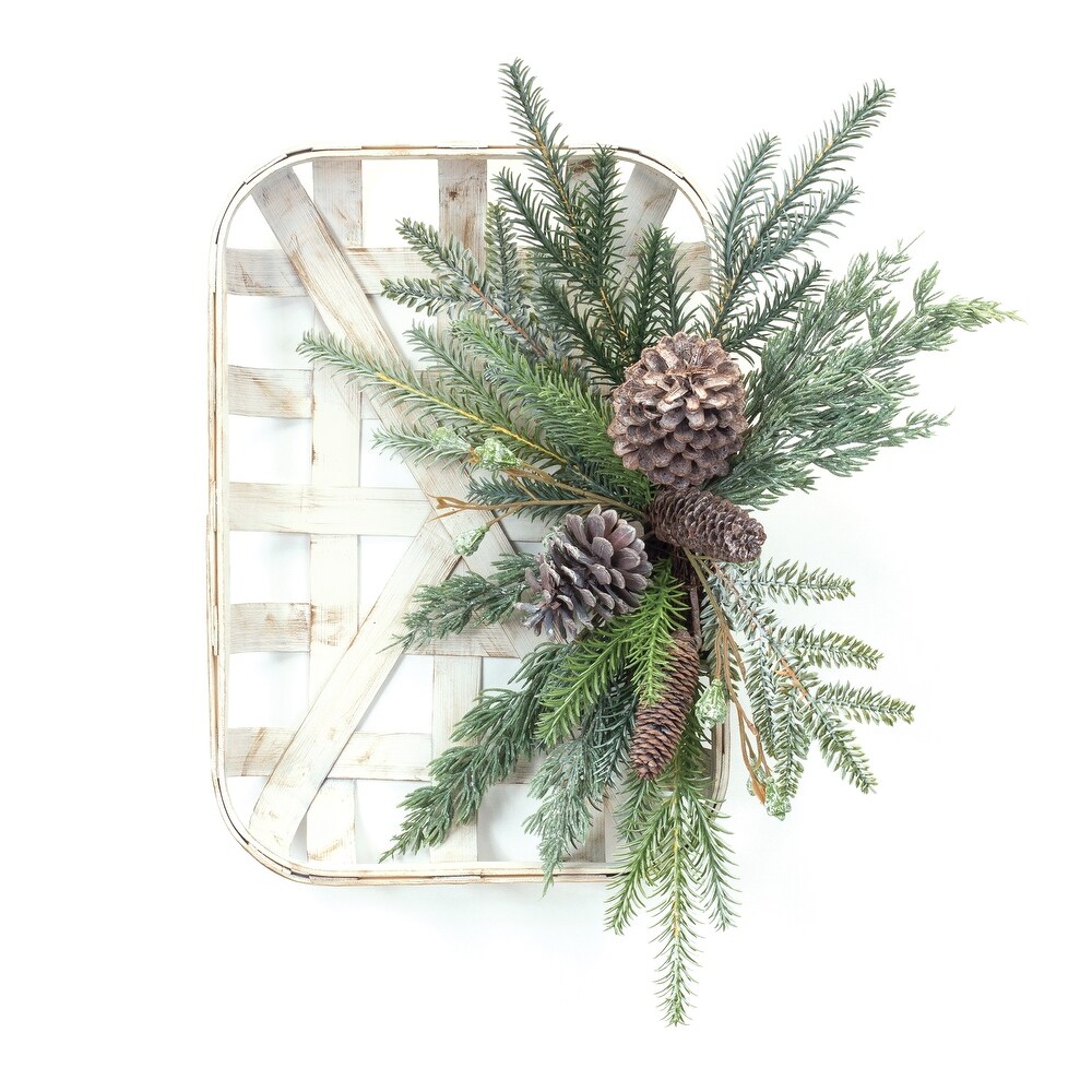 Pine Cone Wood Wall Hanging 20.5\