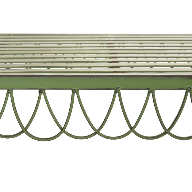 Arona Bench Antique Green Safavieh