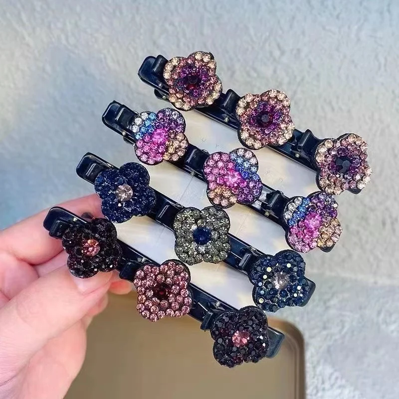 🔥  47% OFF 🔥🔥Sparkling Crystal Stone Braided Hair Clips