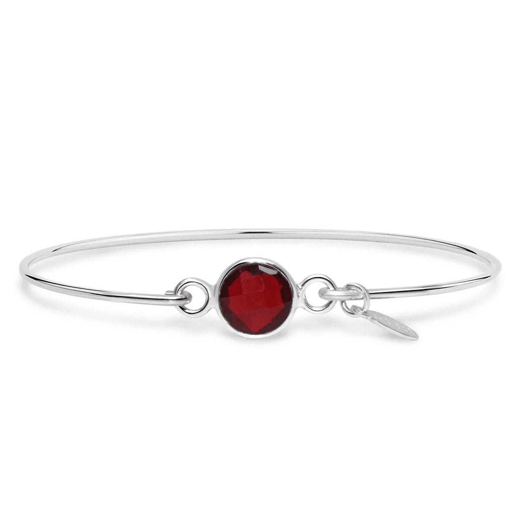 Stia  Signature Skinny Bracelet Garnet