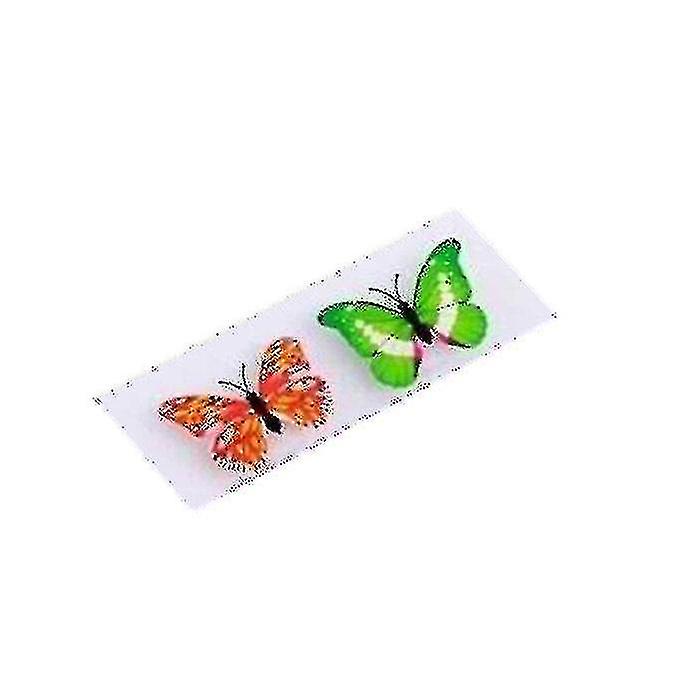 5pcs Random Colors Changing Led Flashing Butterfly Night Light Decorative Lights 3d Stickers