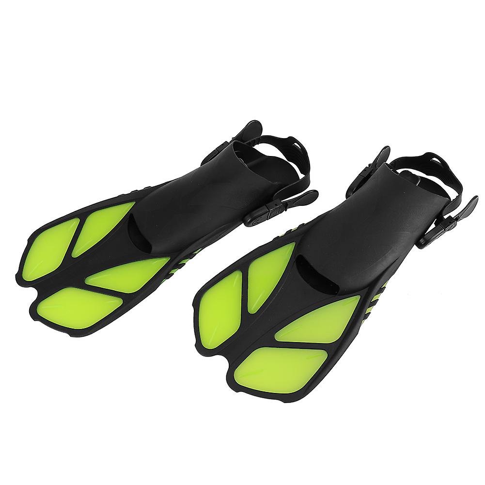 Adjustable Adult Diving Fins Comfortable Snorkeling Swimming Flippers Assistant Equipmentfluorescent Yellow