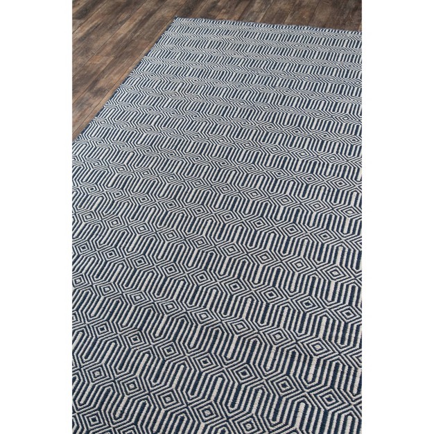 Newton Holden Hand Woven Recycled Plastic Indoor outdoor Rug Navy Erin Gates By Momeni