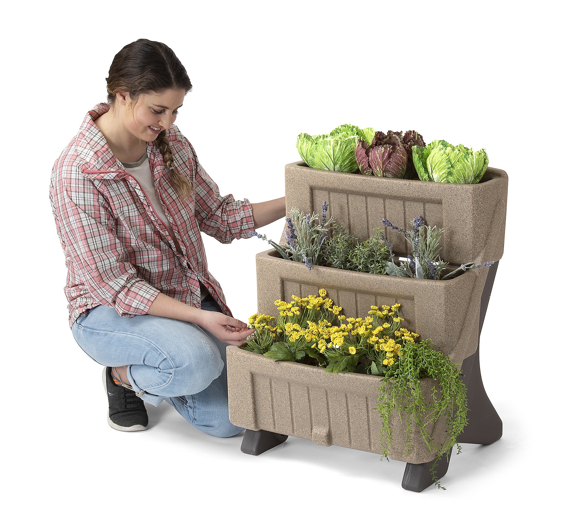 Simplay3 3-Level Herb and Flower Garden Planter