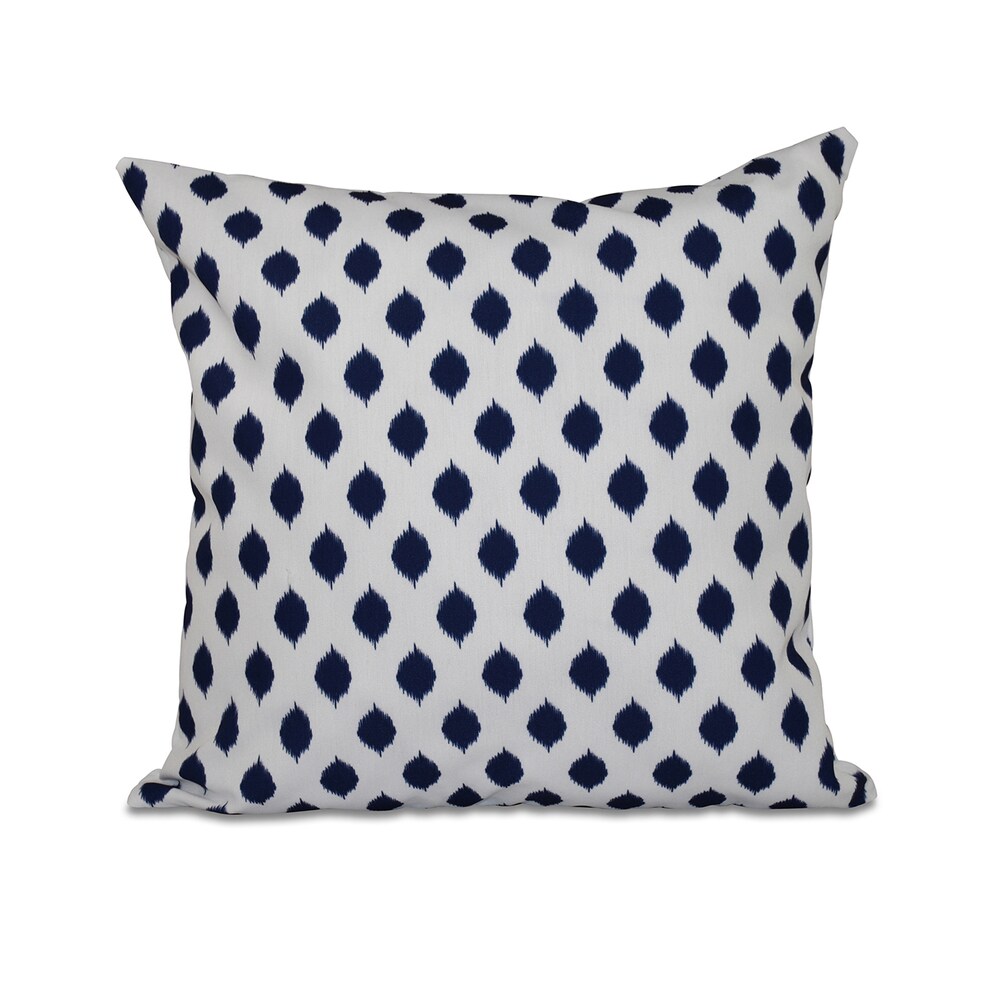 16 x 16 inch Cop IKAT Geometric Print Outdoor Pillow