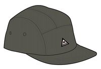 Fixie Recycled 5 Panel Cap - Khaki