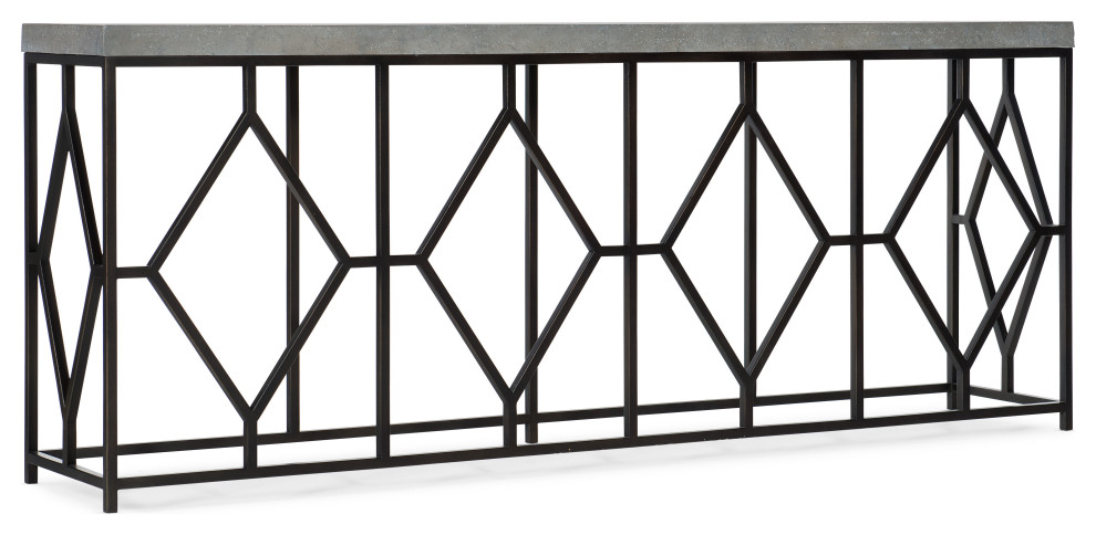 Ciao Bella Metal and Concrete Console Table   Industrial   Console Tables   by Hooker Furniture  Houzz