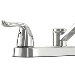 Glacier Bay Constructor 2-Handle Standard Kitchen Faucet in Chrome HD67099-0A01