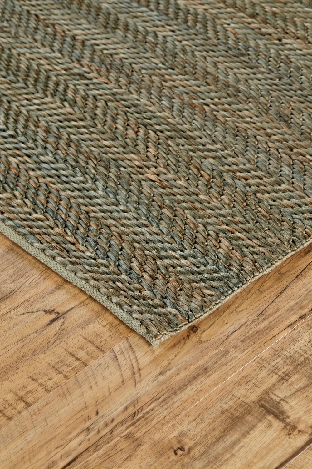 Knox Hand Woven Green and Tan Rug by BD Fine