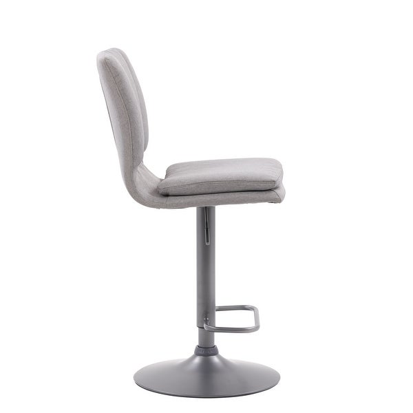 CorLiving Palmer Adjustable Channel Tufted Barstool