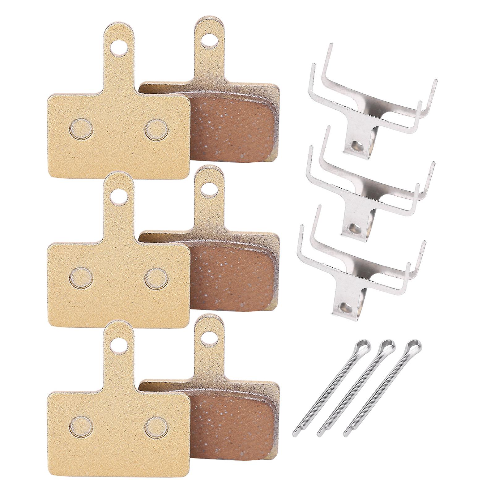 3 Pairs M446 Mountain Bike Disc Brake Pads Metallic Electromobile Brake Pads Bike Parts