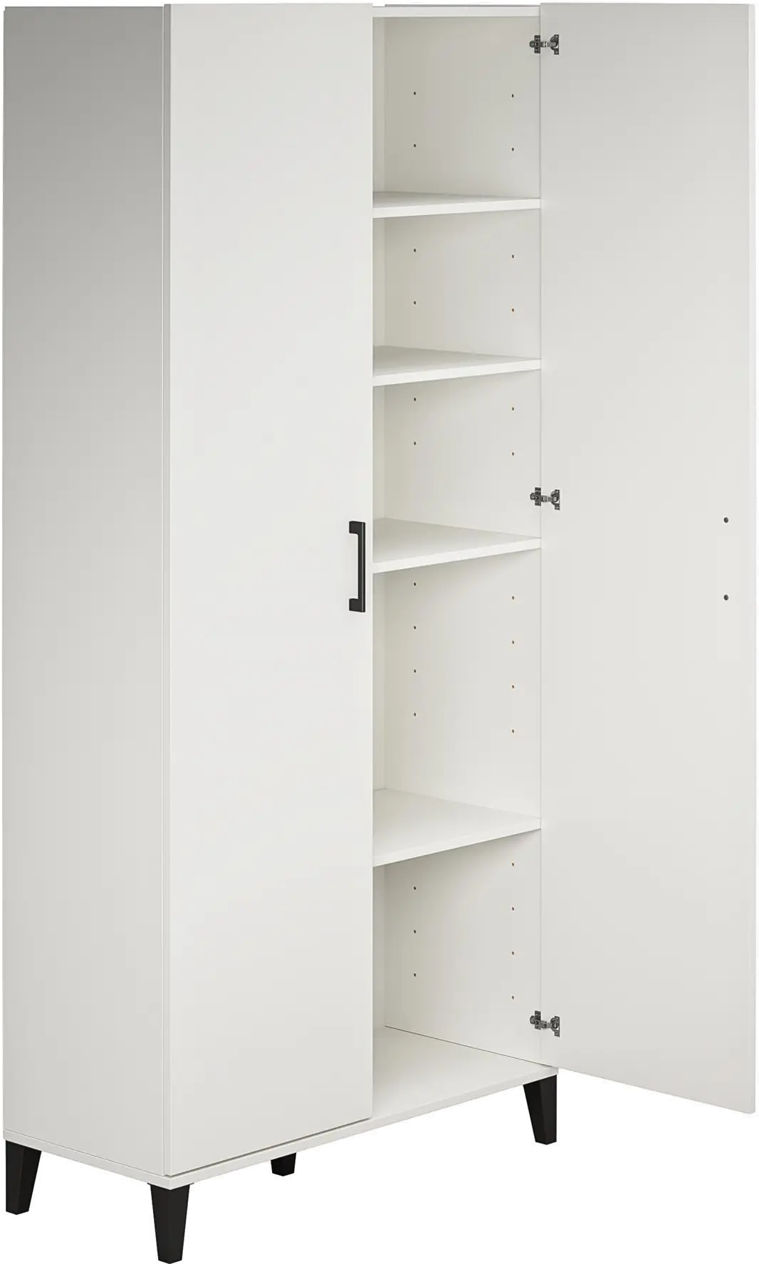 Flex White Tall Storage Cabinet