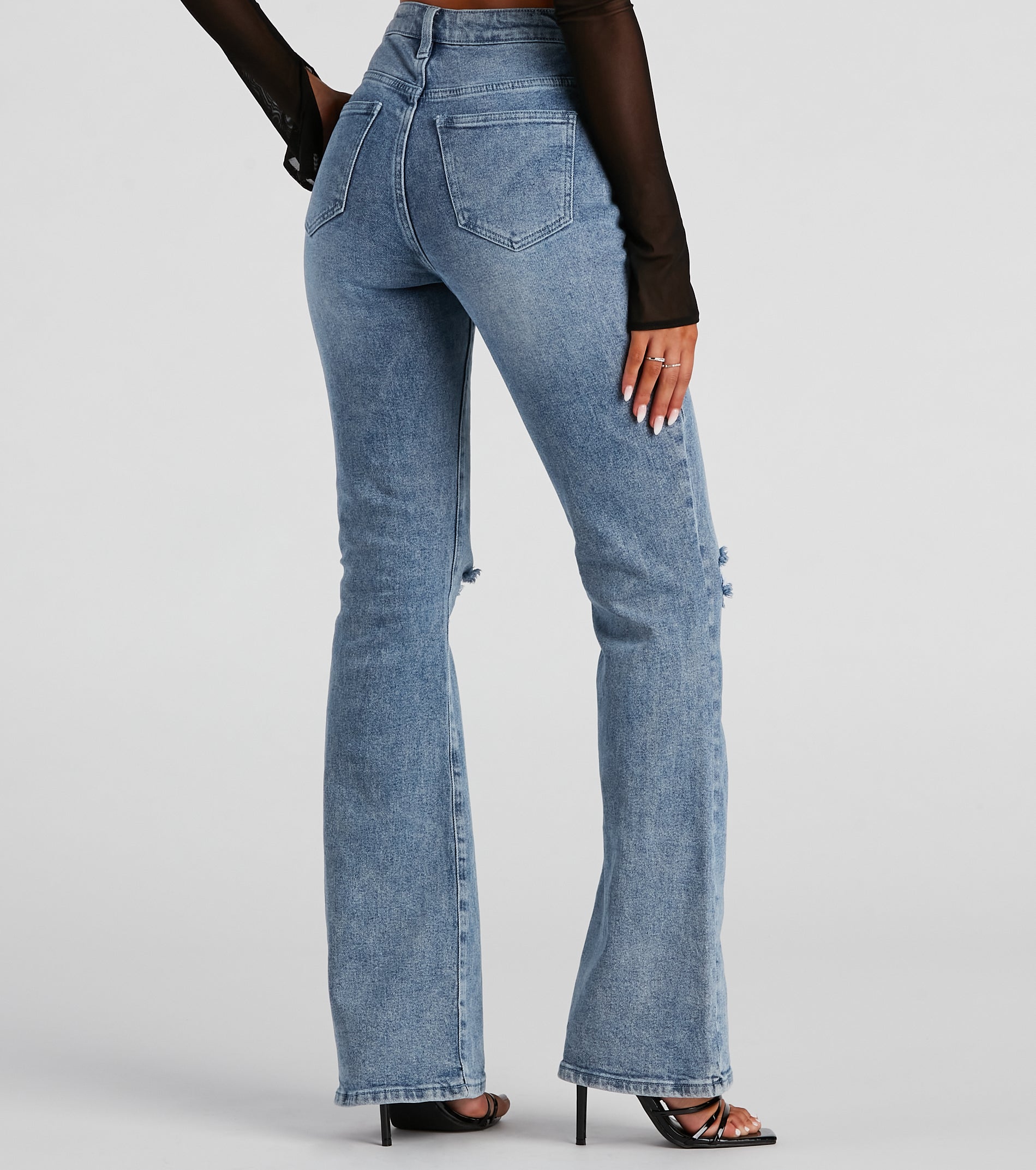 New Places High Rise Flare Denim Jeans