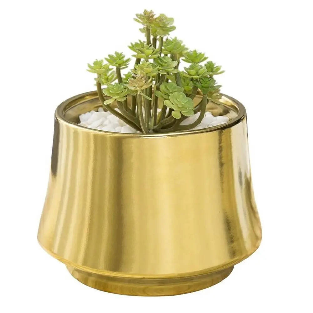 Home Interior Design Copper Finished Metal Planter Home Indoor Outdoor Garden Usage Customized Size Metal Planter