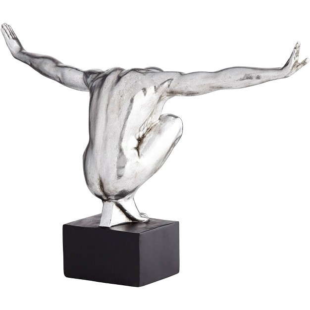 Wide Silver Sculpture