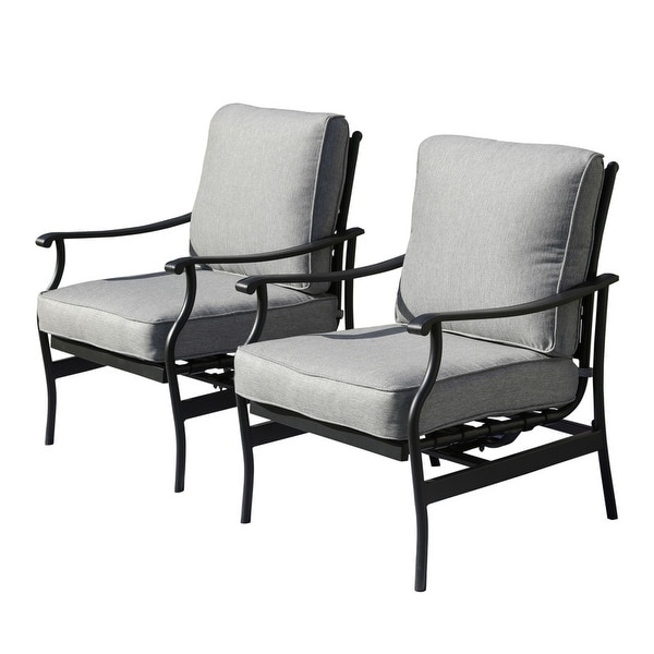 Patio Festival 4Piece Metal Outdoor Loveseat Conversation Set